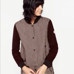 Zara Jackets & Coats - 🥀ZARA MAROON CHECKED BOMBER JACKET Zara Jackets & Coats - 🥀ZARA MAROON CHECKED BOMBER JACKET